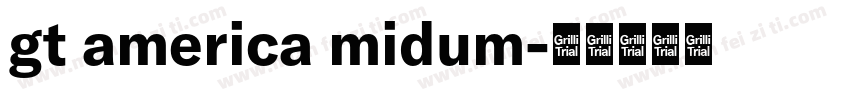 gt america midum字体转换